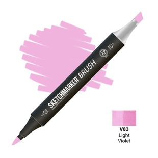 Маркер SketchMarker "Brush" V83 Светло фиолетовый