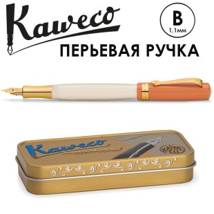 Ручка перьевая Kaweco "Student 70`s Soul" B (1,1мм), Orange/White (10001753)