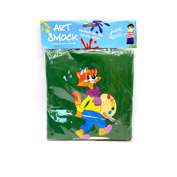 Фартук-накидка для творчества "Художник" красный (6-7 лет)