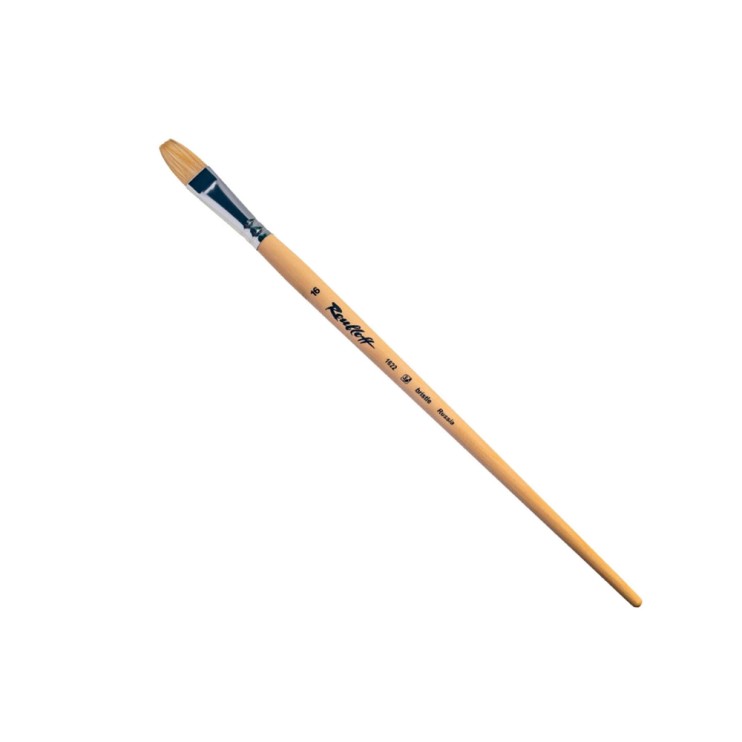 Щетина плоская "1622" №16 длинная лаковая ручка