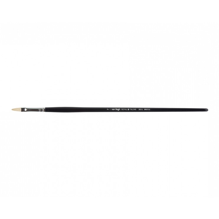 Кисть щетина овальная Royal Talens "VanGogh 263" №7, ручка длинная
