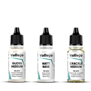 Набор вспомогательных жидкостей "Vallejo" 3 штуки (№470, 540, 598) по 17мл