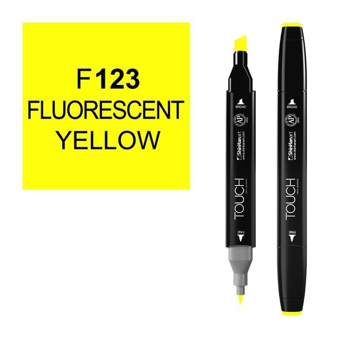 Маркер Touch Twin "Classic" цвет F123 (fluorescent yellow)