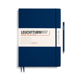 Блокнот в точку Leuchtturm1917 "Master Slim" A4+, 61л, 100гр/м²,твердая обложка, Синий Неви (342929)