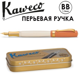 Ручка перьевая Kaweco "Student 70`s Soul" BB (1,3мм), Orange/White (10001755)
