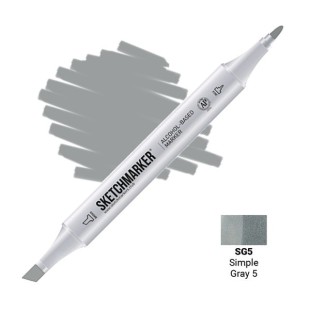 Маркер двусторонний Sketchmarker "Classic" SG5 Простой серый 5