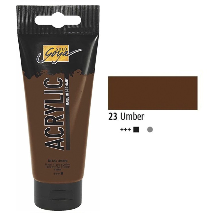 Краска акриловая Solo Goya "Acryl" №23 Умбра, 100мл.
