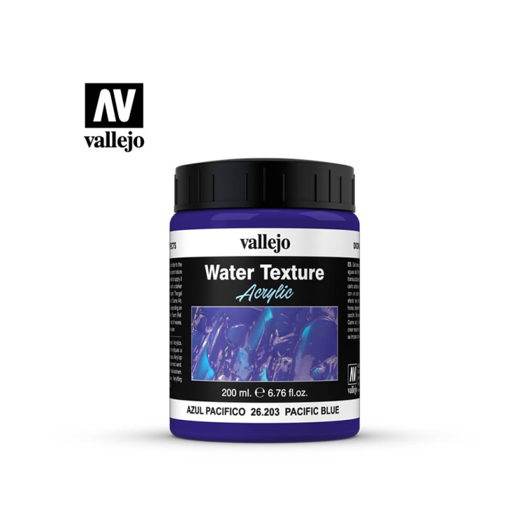 Акриловый медиум Vallejo "Water Texture" 26.203 Pacific Blue, 200 мл