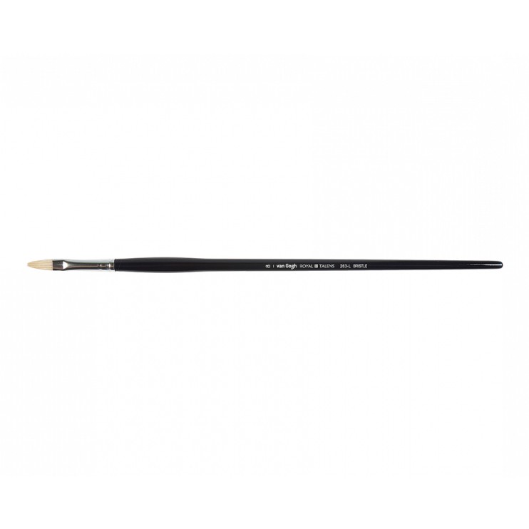 Кисть щетина овальная Royal Talens "VanGogh 263" №8, ручка длинная