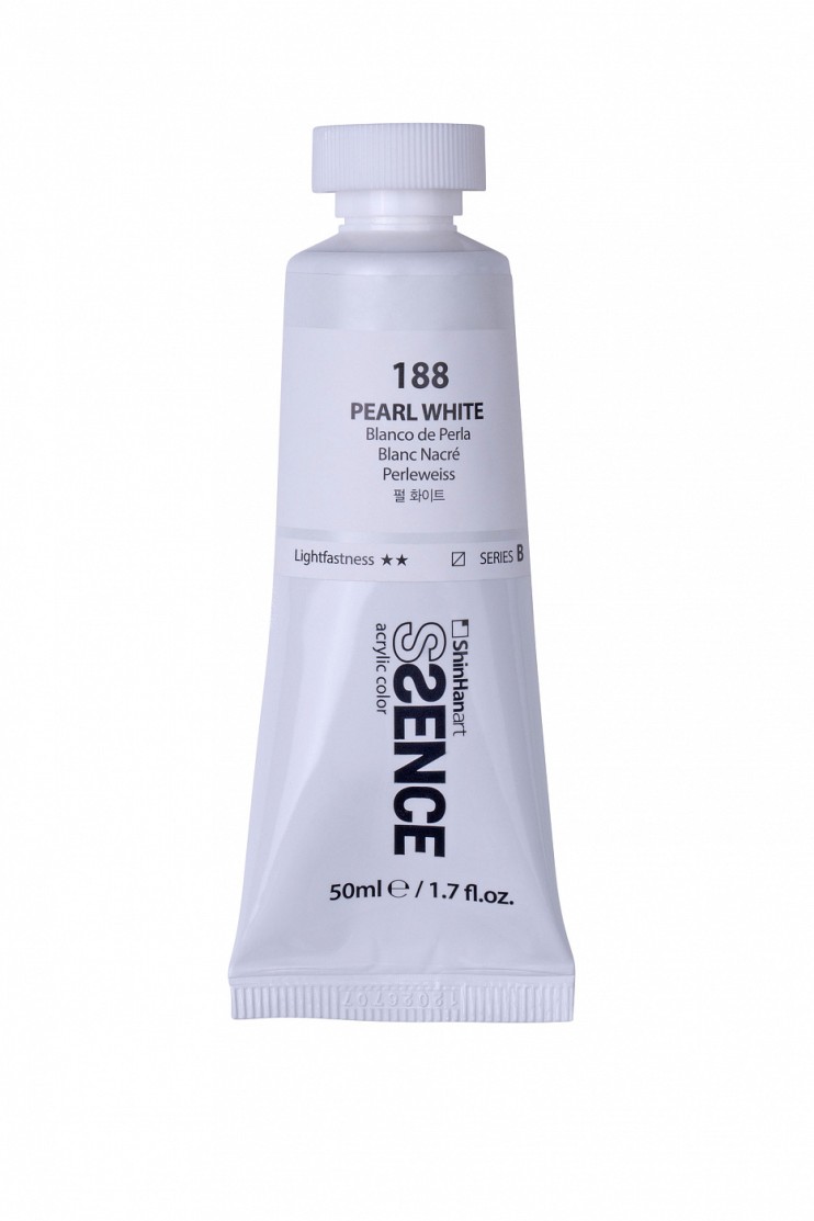 Краска акриловая Shinhan "Essence" №188 Белый перламутровый, туба 50мл
