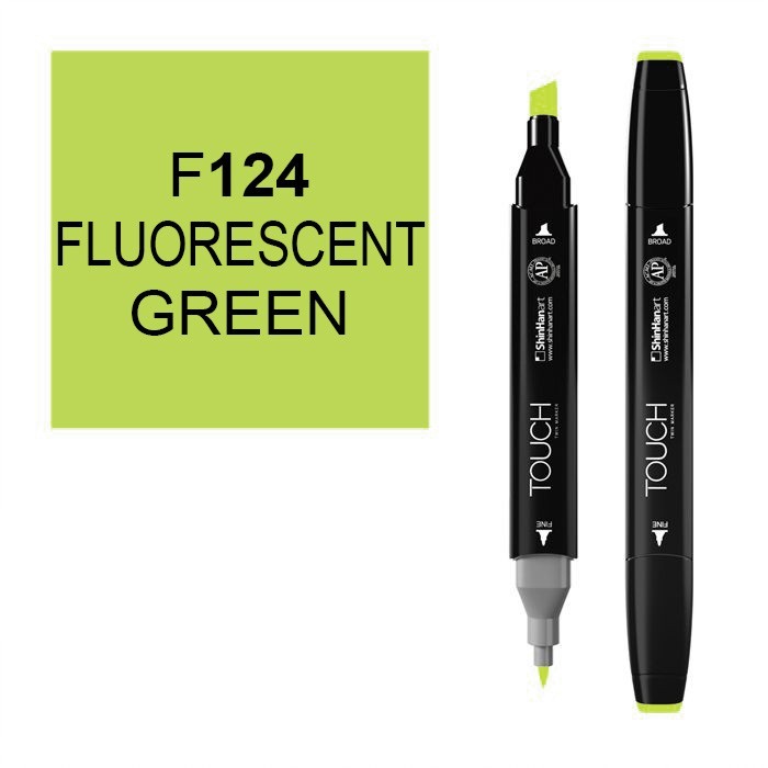 Маркер Touch Twin "Classic" цвет F124 (fluorescent green)