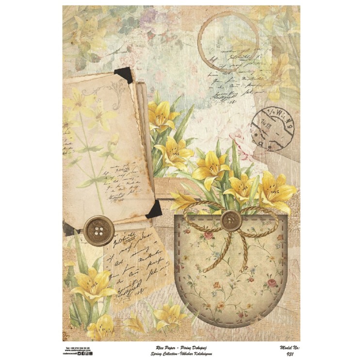 Рисовая карта "Rice paper" 30х42см, RDP931