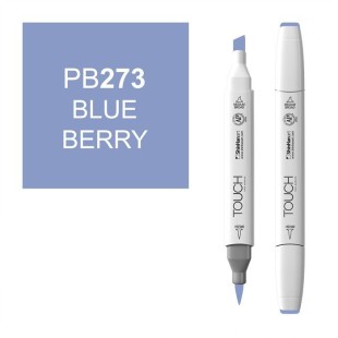 Маркер Touch Twin "Brush" цвет PB273 (blueberry)