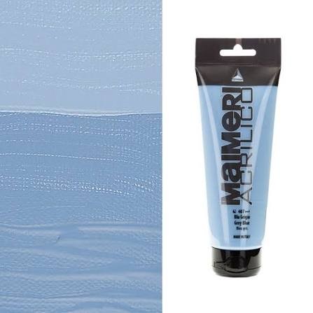 Акрил Maimeri "Acrilico" 200 мл, №407 Grey Blue/ Серо-голубой