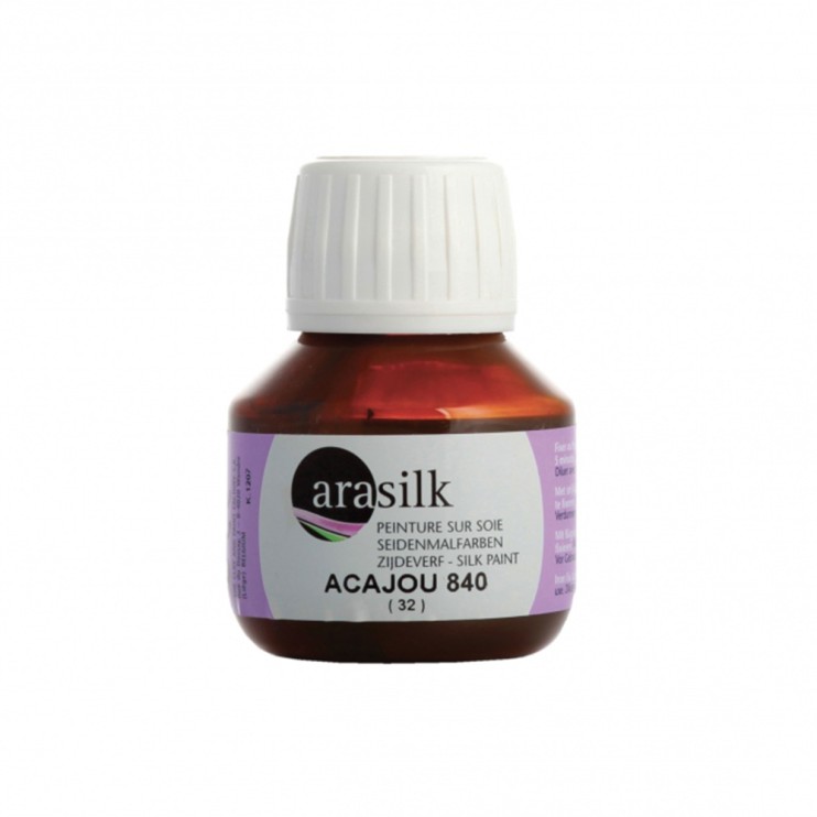 Краска для росписи по ткани "Arasilk" 50 мл, №840 Красное дерево