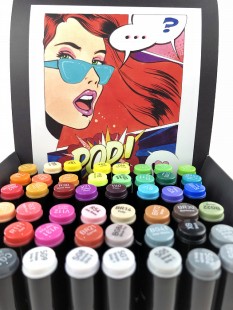 Набор Sketchmarker BRUSH "Pop Art style" 48 маркеров в пластиковом боксе