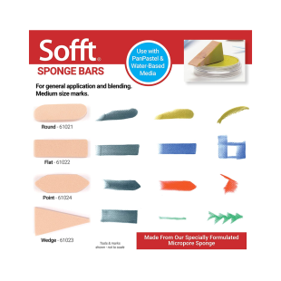 Набор спонжей PanPaste "Art Sponge" Wedge (клиновидные), 3 штуки