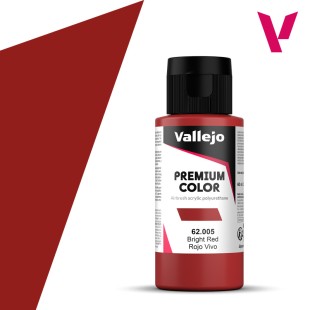 Акрил для аэрографии "Premium" 62.005 (Bright Red), 60 мл