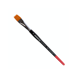 Синтетика мягкая плоская "Amsterdam 342S" №16 на укороченной ручке (кисть)