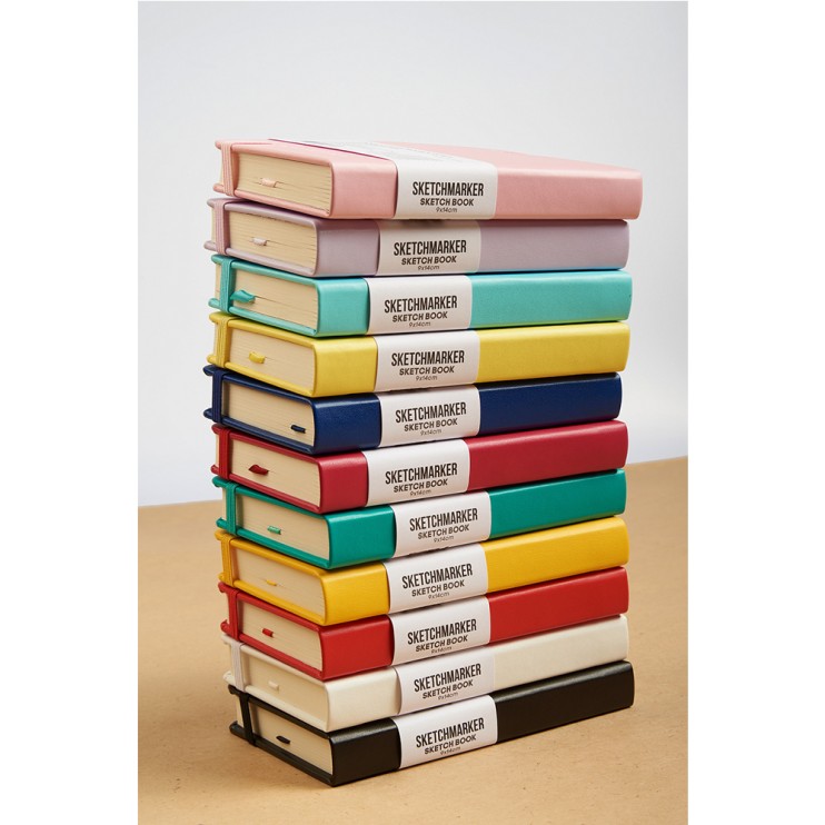 Блокнот для зарисовок Sketchmarker 13x21см, 80л, 140гр/м², твердая обложка, Фиолетовый пастельный