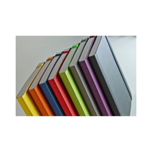 Блокнот на резинке в точку Fabriano "EcoQua" А5, 80л, 85гр/м² (обложка ассорти)