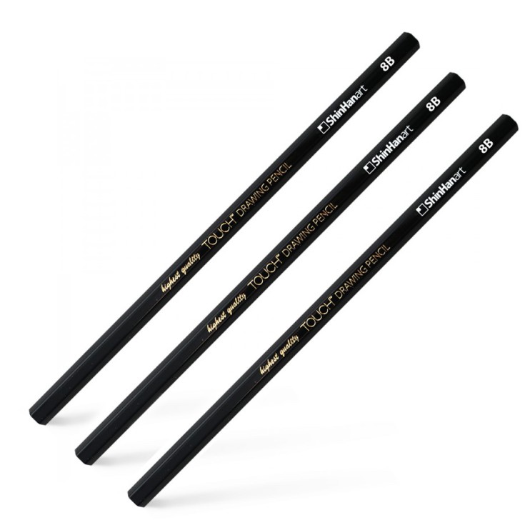 Комплект карандашей графитных TOUCH "Drawing" 8B (3 штуки)