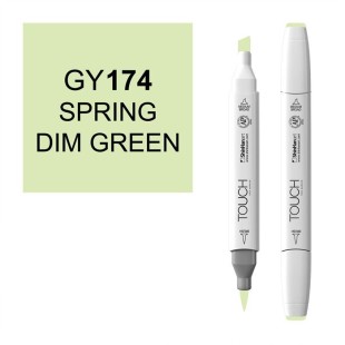 Маркер Touch Twin "Brush" цвет GY174 (spring dim green)
