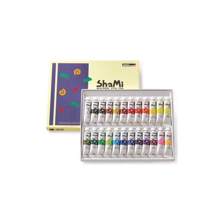 Набор акварели ShinHan "SHAMI WATER COLOR" 24 тубы по 10мл