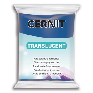 Полимерный моделин Cernit "Translucent" #275 прозрачный сапфир, 56гр