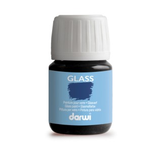 Краска акриловая по стеклу Darwi "Glass" 100 black (Черная),30 мл (0700030100)