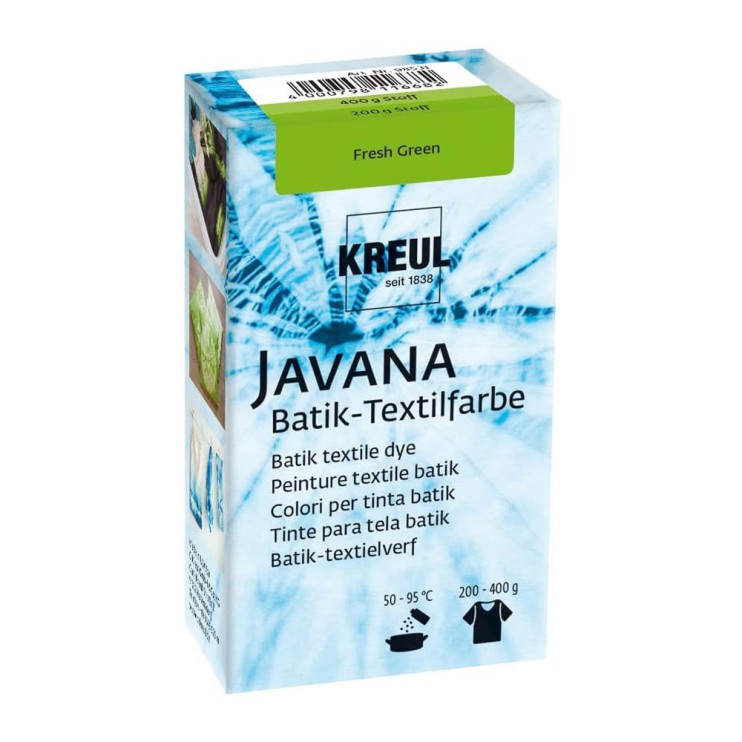 Краситель горячей фиксации  Kreul "Javana Batik" 70 г, ярко-зеленый (порошковый)