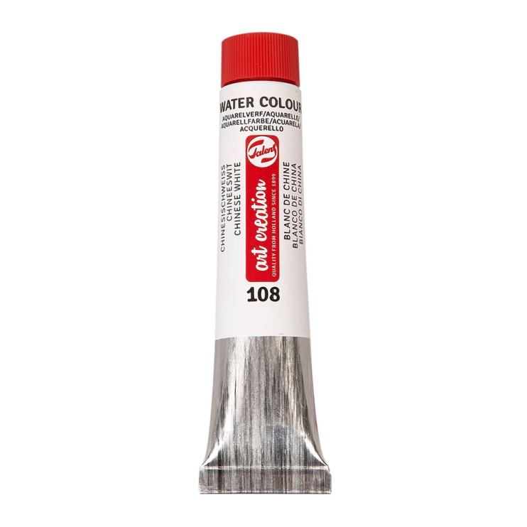 Краска акварельная в тубе "Art Creation" №108 Белила китайские /12мл