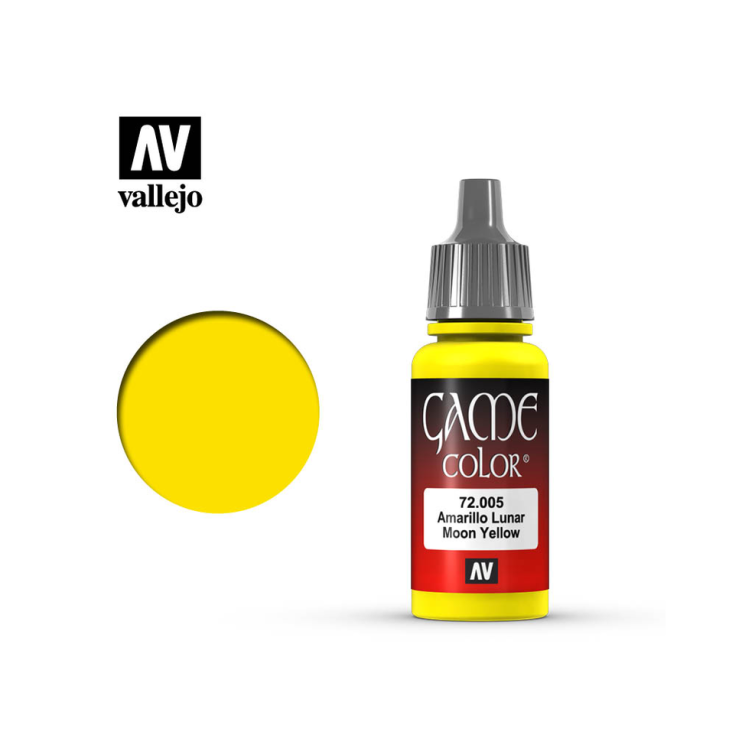 Краска акриловая для моделизма Vallejo "Game Color" 72.005 Moon Yellow