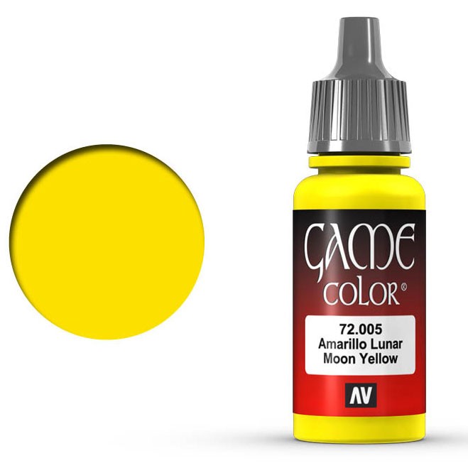 Краска акриловая для моделизма Vallejo "Game Color" 72.005 Moon Yellow