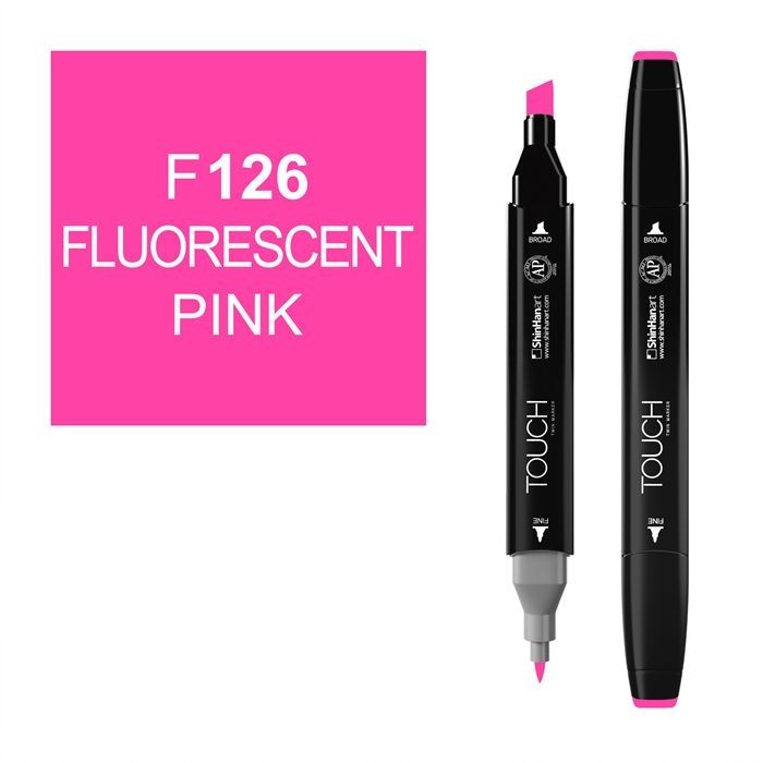 Маркер Touch Twin "Classic" цвет F126 (fluorescent pink)