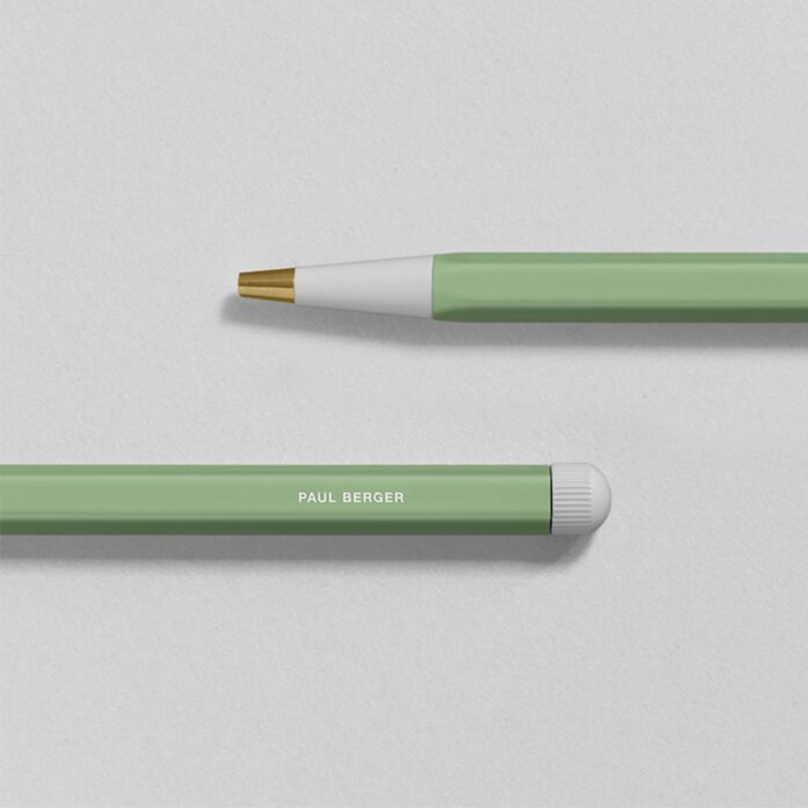 Ручка шариковая Leuchtturm "Drehgriffel Nr.1" чернила синие, корпус зеленый шалфей