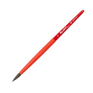 Кисть соболь-микс круглая Roubloff "Aqua Red" №6 на короткой ручке
