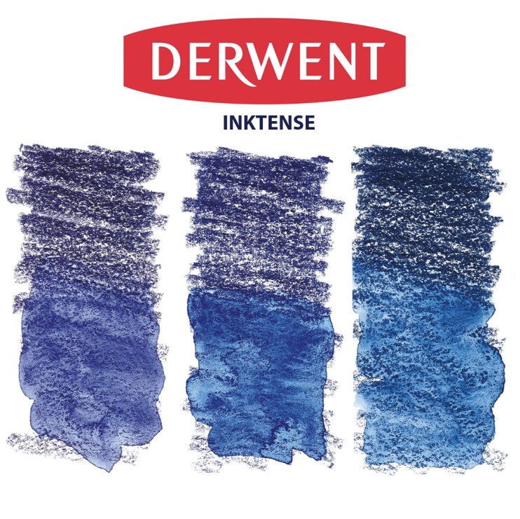 Набор карандашей чернильных Derwent "Inktense" 3 штуки, темно-синие оттенки (0810, 0820, 0830)