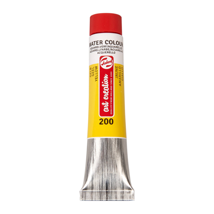 Краска акварельная в тубе "Art Creation" №200 Желтый /12мл