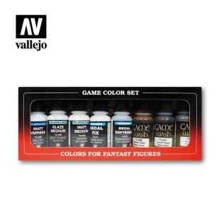 Вспомогательные жидкости Vallejo "Auxiliary Set" 73.999, 8 шт