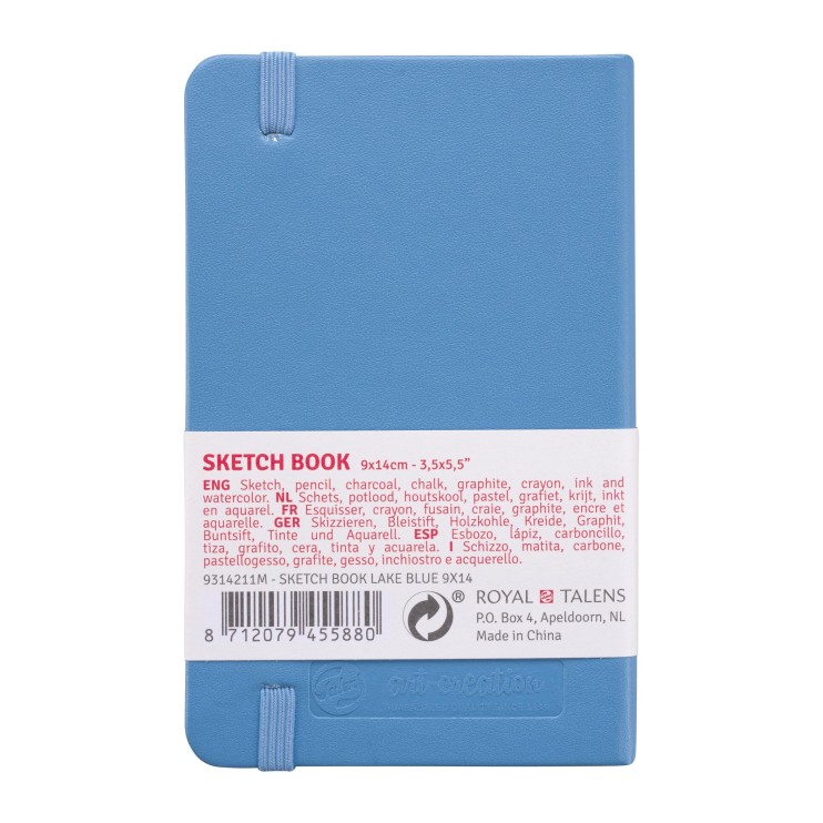 Блокнот для зарисовок Art Creation "Lake Blue" 9х14см, 80л, 140гр/м² (твердая обложка)