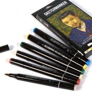 Набор маркеров Sketchmarker Brush "Ван Гог" 6 штук