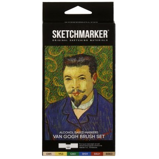 Набор маркеров Sketchmarker Brush "Ван Гог" 6 штук