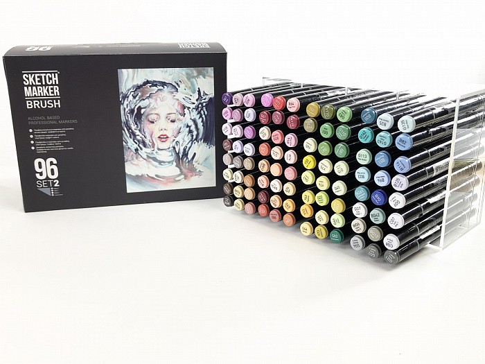 Набор Sketchmarker "Brush" 192 маркеров в пластиковом боксе