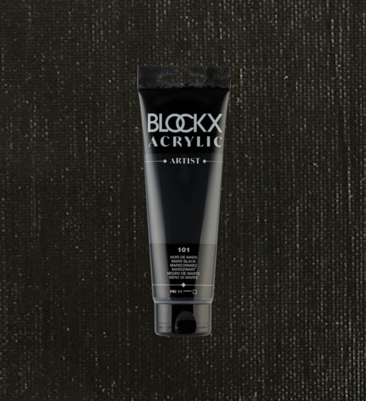 Акрил Blockx Artist №100 Lamp Black/ Дымчато-черный, 250мл