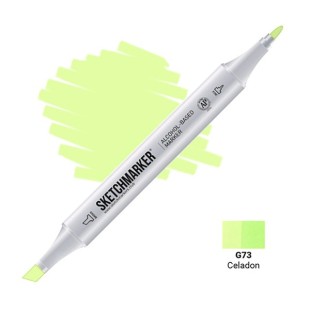 Маркер двусторонний Sketchmarker "Classic" G73 Светлый серо-зелёный
