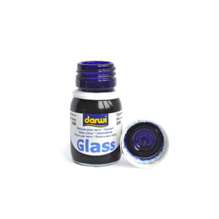 Краска акриловая по стеклу Darwi "Glass" Синяя темная 30 мл