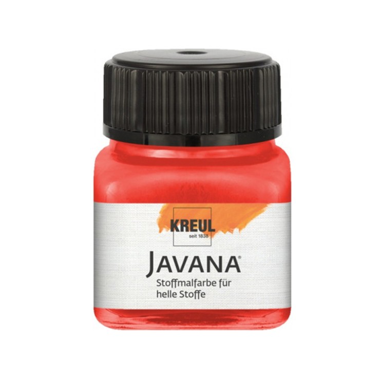 Краска нерастекающаяся по светлым тканям Kreul "Javana Tex Sunny" 20мл, красный