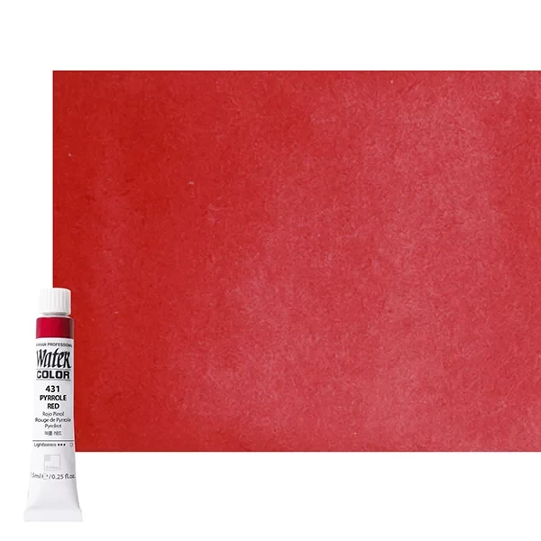 Акварельная краска ShinHan "Water Color Pro" №431 Красный пиролл /7,5мл