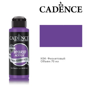 Краска акриловая Cadence "Hybrid" 70мл №H34 фиолетовый